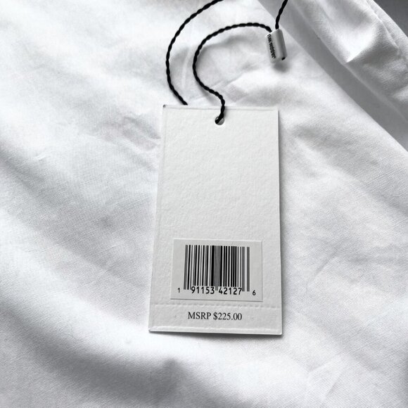 JASON WU WHITE BEADED EMBELLISHED SCALLOPED COLLAR SHIRT - S - Picture 14 of 16